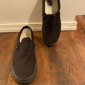 Black Vans mens 9.0